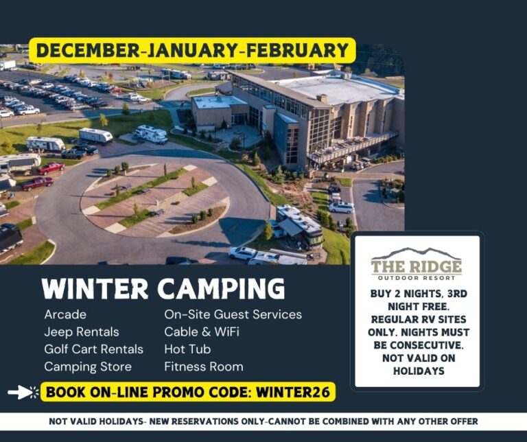 Winter Camping Discounts Pigeon Forge